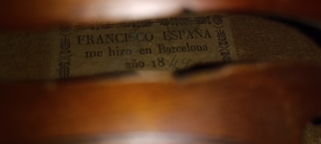 Violín fabricado por Francisco Pedro España